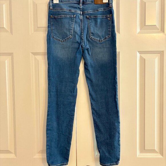 Madewell Mid-Rise Skinny Medium Wash Blue Jeans Women 26 - Picture 3 of 11